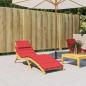 Preview: ARDEBO.de - Sonnenliegen-Auflage Rot 186x58x4 cm Oxford-Gewebe