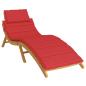 Preview: Sonnenliegen-Auflage Rot 186x58x4 cm Oxford-Gewebe