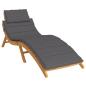 Preview: Sonnenliegen-Auflage Anthrazit 186x58x4 cm Oxford-Gewebe