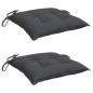 Preview: Stuhlkissen 2 Stk. Anthrazit 50x50x7 cm Oxford-Gewebe