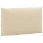 Preview: Palettenkissen 3-tlg. Beige Oxford-Gewebe