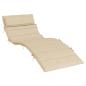 Preview: Sonnenliegen-Auflage Beige 180x60x4 cm Oxford-Gewebe