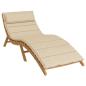 Preview: Sonnenliegen-Auflage Beige 180x60x4 cm Oxford-Gewebe