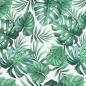 Preview: Kissen Rund Blattmuster Ø 60 x 11 cm Oxford-Gewebe