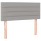 Preview: Kopfteil Hellgrau 80x5x78/88 cm Stoff