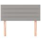 Preview: Kopfteil Hellgrau 80x5x78/88 cm Stoff