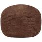Preview: ARDEBO.de - Handgefertigter Sitzpuff Braun 40 x 45 cm Jute