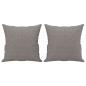 Preview: 3-Sitzer-Sofa mit Zierkissen Taupe 180 cm Stoff