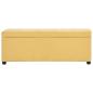 Preview: Bank mit Staufach 116 cm Gelb Polyester