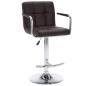 Preview: Barhocker 2 Stk. Braun Kunstleder