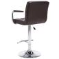 Preview: Barhocker 2 Stk. Braun Kunstleder