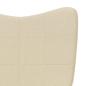 Preview: Schaukelstuhl Creme Stoff