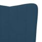 Preview: Schaukelstuhl Blau Samt