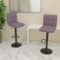 Preview: ARDEBO.de - Barhocker 2 Stk. Taupe Stoff