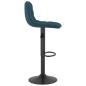 Preview: Barhocker 2 Stk. Blau Samt