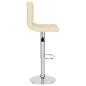 Preview: Barhocker 2 Stk. Creme Stoff