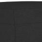 Preview: 3-Sitzer-Sofa mit Hocker Schwarz 180 cm Stoff