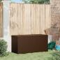 Preview: Garten-Auflagenbox Braun 120x50x60 cm Poly Rattan