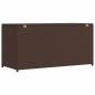 Preview: Garten-Auflagenbox Braun 120x50x60 cm Poly Rattan