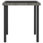 Preview: Garten-Esstisch Grau 70x70x73 cm Poly Rattan