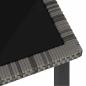 Preview: Garten-Esstisch Grau 70x70x73 cm Poly Rattan