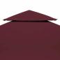 Preview: Pavillon-Dach mit Lüftungsdach 310 g/m² 4x3 m Bordeauxrot