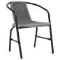 Preview: Gartenstühle 2 Stk. Kunststoff Rattan-Optik und Stahl 110 kg