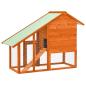 Preview: Kaninchenstall 140x63x120 cm Tanne Massivholz