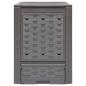 Preview: Gartenkomposter Braun 60x60x83 cm 300 L Kunststoff Rattan