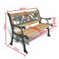 Preview: Kinder-Gartenbank 84 cm Holz