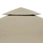 Preview: Pavillon-Dachplane Ersatzdach 310 g/m² Beige 3×4 m
