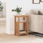 Preview: ARDEBO.de - Beistelltisch mit Zeitungsablage 27x35x55 cm Massivholz Eiche
