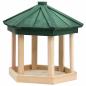 Preview: ARDEBO.de - Vogelfutterhaus Achteck Tanne Massivholz 33x30 cm