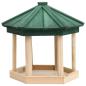 Preview: Vogelfutterhaus Achteck Tanne Massivholz 33x30 cm