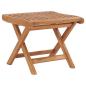 Preview: ARDEBO.de - Klappbarer Fußhocker 46,5×49×41,5 cm Massivholz Teak