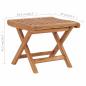 Preview: Klappbarer Fußhocker 46,5×49×41,5 cm Massivholz Teak