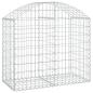 Preview: Gabione mit Hochbogen 100x50x80/100 cm Verzinktes Eisen