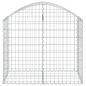 Preview: Gabione mit Hochbogen 100x50x80/100 cm Verzinktes Eisen