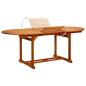 Preview: Gartentisch (150-200)x100x75 cm Massivholz Akazie