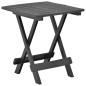 Preview: ARDEBO.de - Gartentisch Klappbar Anthrazit 45x43x50 cm Kunststoff