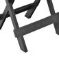 Preview: Gartentisch Klappbar Anthrazit 45x43x50 cm Kunststoff