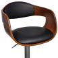 Preview: Barhocker Bugholz und Kunstleder
