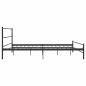 Preview: Bettgestell Schwarz Metall 180×200 cm