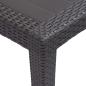 Preview: Gartentisch Braun 79x79x72 cm Kunststoff Rattan-Optik