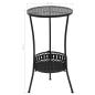 Preview: Bistrotisch Schwarz 40x70cm Metall