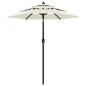 Preview: ARDEBO.de - Sonnenschirm mit Aluminium-Mast 3-lagig Sandfarbe 2 m