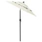 Preview: Sonnenschirm mit Aluminium-Mast 3-lagig Sandfarbe 2 m