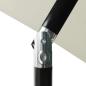 Preview: Sonnenschirm mit Aluminium-Mast 3-lagig Sandfarbe 2 m