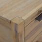 Preview: Nachttisch mit Schublade 40x30x48 cm Akazie Massivholz