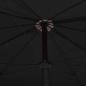 Preview: Sonnenschirm mit Mast 200x130 cm Schwarz